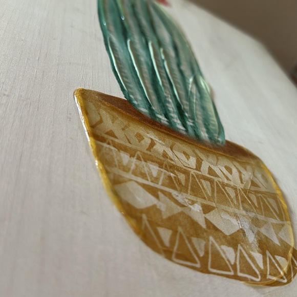 Wooden Potted Cactus Paintings - Picture 14 of 15